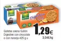 FROIZ Gullón - galletas avena digestive con chocolate o con naranja oferta
