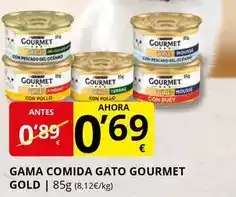 Supermercados MAS Purina - gourmet gama comida gato oferta