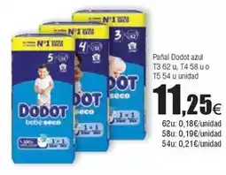 FROIZ Dodot - panal azul t3 62, t4 58 u o t5 54 u unidad oferta