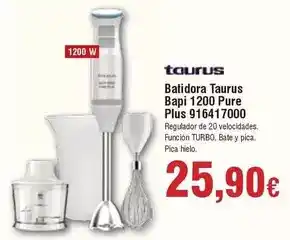 FROIZ Taurus - batidora bapi 1200 pure plus 916417000 oferta