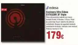 FROIZ Edesa - encimera vitro evt6328r 3f triple oferta