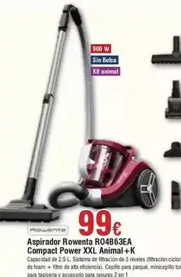 FROIZ Rowenta - aspirador rowb63ea compact power xxl animal +k oferta