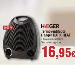 FROIZ Haeger - termoventilador dark oferta