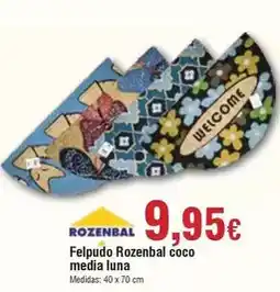 FROIZ Rozenbal - felpudo coco media luna oferta