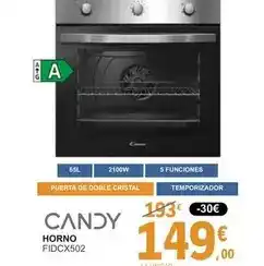E.Leclerc Candy - horno fidcx502 oferta