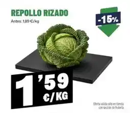 AhorraMas Repollo rizado oferta