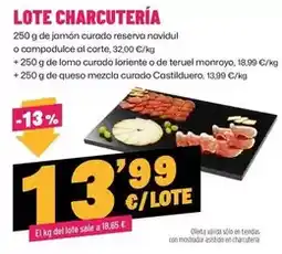 AhorraMas Navidul - lote charcuteria oferta