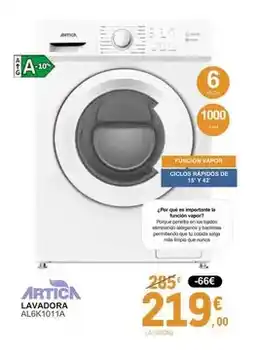 E.Leclerc Artica - lavadora al6k1011a oferta