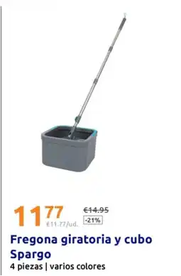 Action Fregona giratoria y cubo Spargo oferta