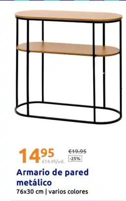 Action Armario de pared metálico oferta