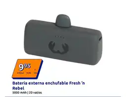 Action REBEL Batería externa enchufable Fresh 'n oferta
