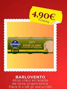 Sangüi BARLOVENTO Atún claro en aceite de oliva virgen extra oferta