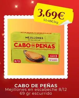 Sangüi CABO DE PEÑAS Mejillones en escabeche 8/12. oferta