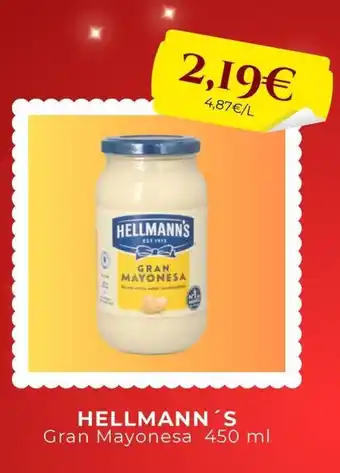 Sangüi HELLMANN'S Gran Mayonesa oferta
