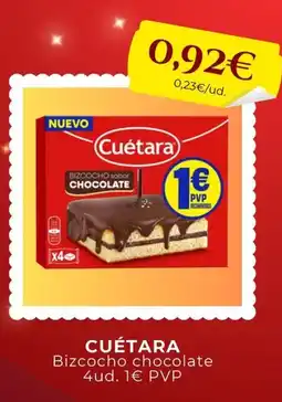 Sangüi CUÉTARA Bizcocho chocolate oferta