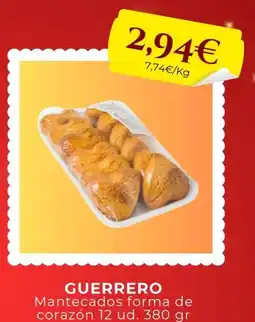 Sangüi GUERRERO Mantecados forma de corazón oferta