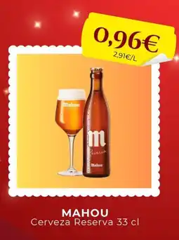 Sangüi MAHOU Cerveza Reserva oferta