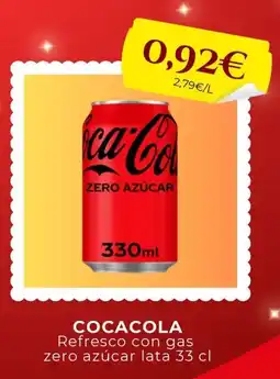 Sangüi COCACOLA Refresco con gas zero azúcar oferta