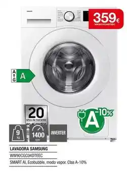 Milar Samsung - lavadora ww90cgc04dteec oferta