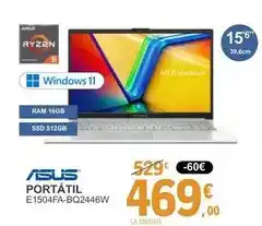 E.Leclerc Asus - portátil e1504fa-bq2446w oferta