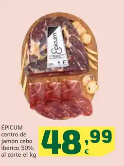 HiperDino ÉPICUM centro de jamón cebo ibérico 50%, oferta