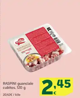 HiperDino RASPINI guanciale cubitos oferta