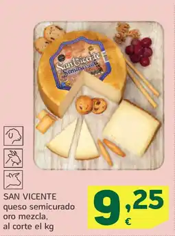 HiperDino SAN VICENTE queso semicurado oro mezcla oferta