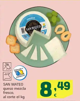 HiperDino SAN MATEO queso mezcla fresco oferta