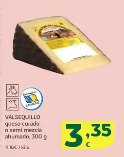 HiperDino VALSEQUILLO queso curado o semi mezcla ahumado oferta