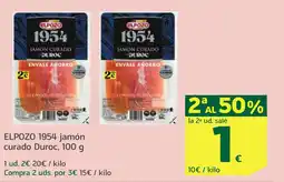 HiperDino ELPOZO 1954 jamón curado Duroc oferta