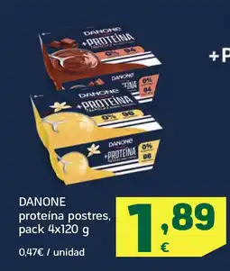 HiperDino DANONE proteína postres oferta