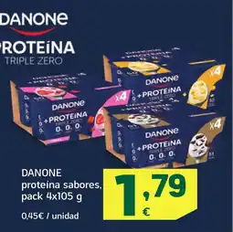 HiperDino DANONE proteína sabores oferta