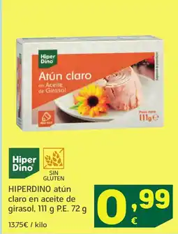 HiperDino HIPERDINO atún claro en aceite de girasol oferta
