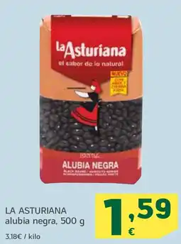 HiperDino LA ASTURIANA alubia negra, oferta