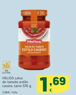 HiperDino HELIOS salsa de tomate estilo casero, tarro oferta