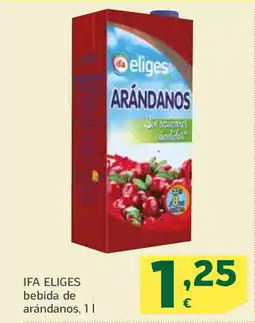HiperDino IFA ELIGES bebida de arándanos, oferta