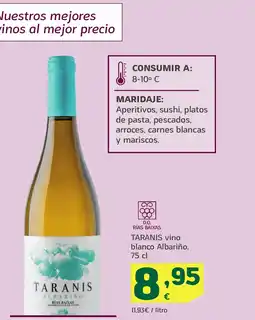 HiperDino TARANIS vino blanco Albariño oferta