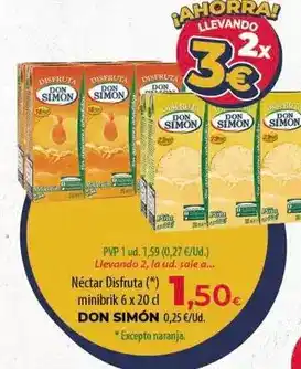 Spar Tenerife Don simón - nectar disfruta minibrik oferta