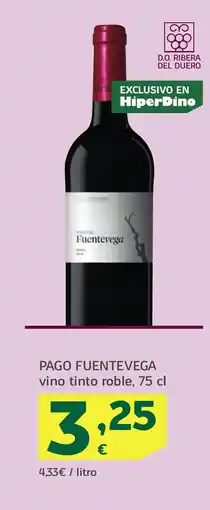 HiperDino PAGO FUENTEVEGA vino tinto roble oferta