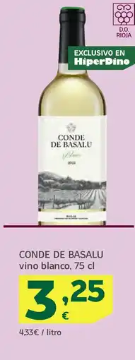 HiperDino CONDE DE BASALU vino blanco oferta