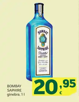 HiperDino BOMBAY SAPHIRE ginebra oferta