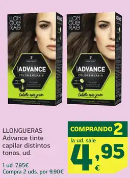 HiperDino LLONGUERAS Advance tinte capilar distintos tonos oferta