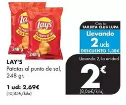 Supermercados Lupa Lay's - patatas al punto de sal oferta