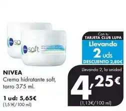 Supermercados Lupa Nivea - crema hidratante soft oferta