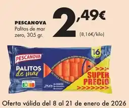 Supermercados Lupa Pescanova - palitos de mar zero oferta