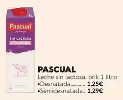 Supermercados Lupa Pascual - leche sin lactosa oferta