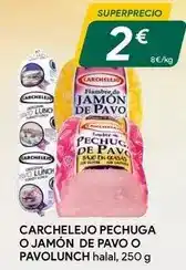 Masymas Actuel - carchelejo pechuga o jamon de pavo o pavolunch oferta