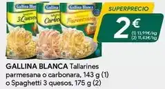 Masymas Gallina blanca - tallarines parmesana o carbonara oferta