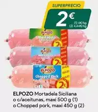 Masymas Elpozo - mortadela siciliana o c/aceitunas, maxi o chopped pork, maxi oferta