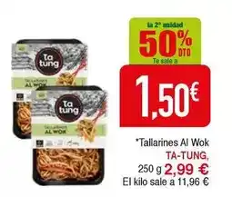 Masymas Ta tung - tallarines al wok oferta
